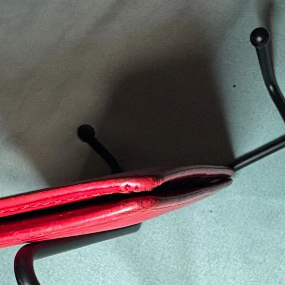 Louis Vuitton Red Epi Leather Card Holder Wallet Made in France Pouch Slim Fair - Picture 6 of 12